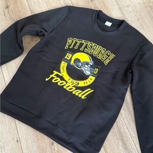 Black Pittsburgh Football Sweater